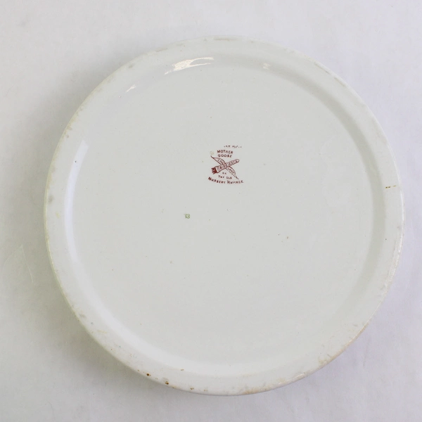 Vintage Rideways Mother Goose Series Baby Plate Porridge Bowl Ceramic