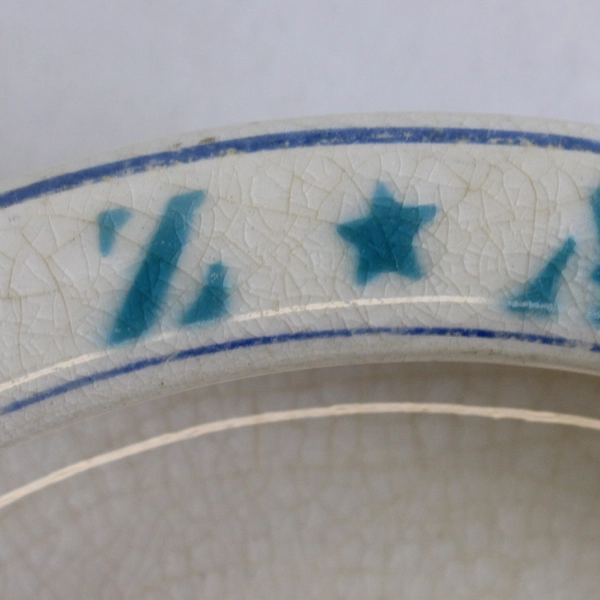 Vintage D. E McNicol Holdfast Plate Porridge Ceramic Bowl Gardening Baby