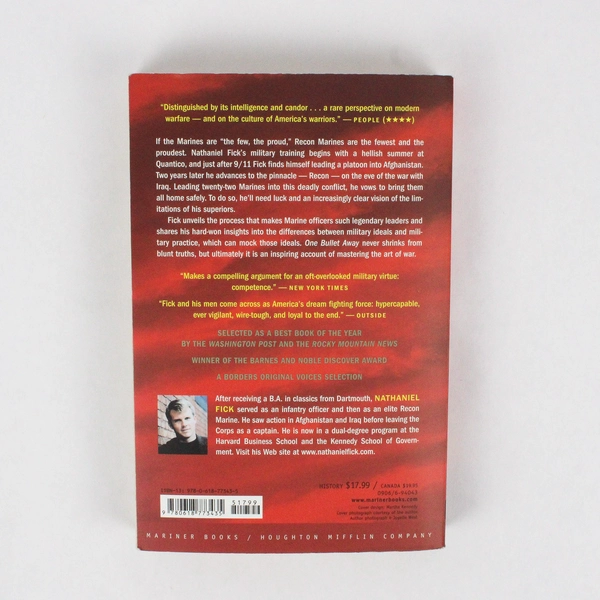 One Bullet Away The Making of a Marine Officer by Nathaniel Fick 2006 Paperback