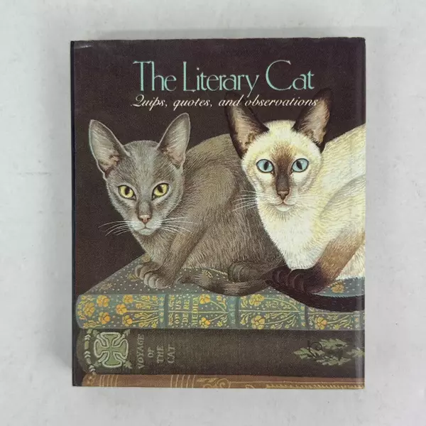 Literary Cat by Miniature Book Quips Quotes Observations 1990 Running Press