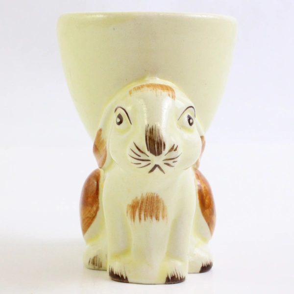 Vintage Bunny Rabbit Hand-Painted Ceramic Egg Cup Made in England