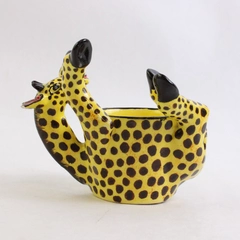 2007 Signed Ardmore Studio South Africa Pottery Giraffe Egg Cup Flawed