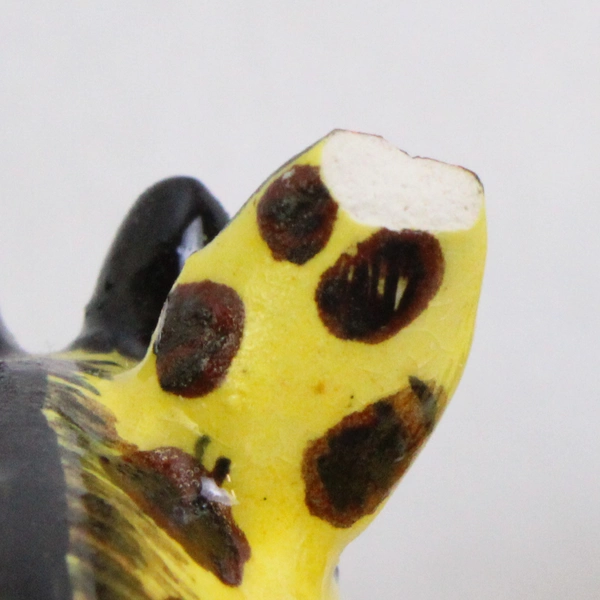 2007 Signed Ardmore Studio South Africa Pottery Giraffe Egg Cup Flawed