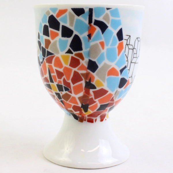 Barcelona Modernista Spain Souvenir Ceramic Egg Cup