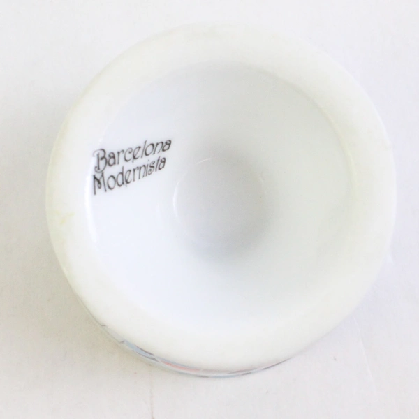 Barcelona Modernista Spain Souvenir Ceramic Egg Cup