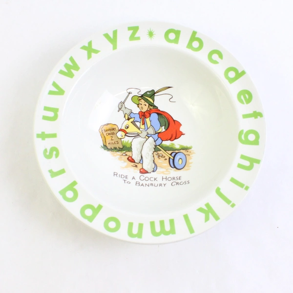 Vintage Wood & Sons Cereal Bowl “Ride A Cock Horse To Banbury Cross”