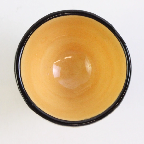 Intshiba Handmade Ceramic Egg Cup Tribal Animal Print Design