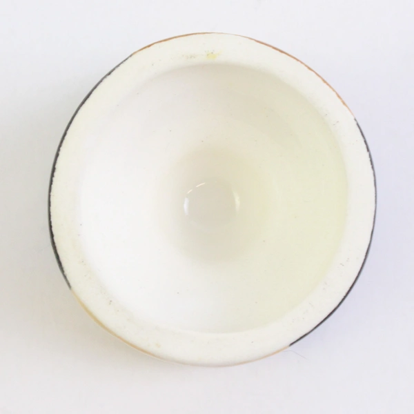 Intshiba Handmade Ceramic Egg Cup Tribal Animal Print Design