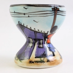 Intshiba Township Collection South Africa Street Life Ceramic Egg Cup