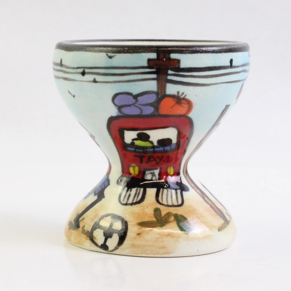 Intshiba Township Collection South Africa Street Life Ceramic Egg Cup