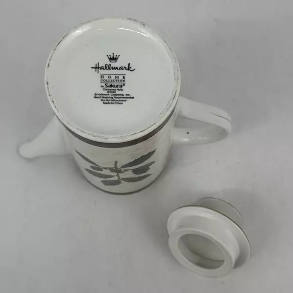 Hallmark Sakura Christmas Holly Coffee Server