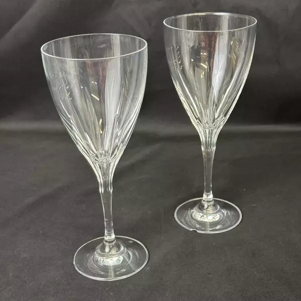 Lot of 2 Schott Zweisel Gala Crystal Wine Glasses