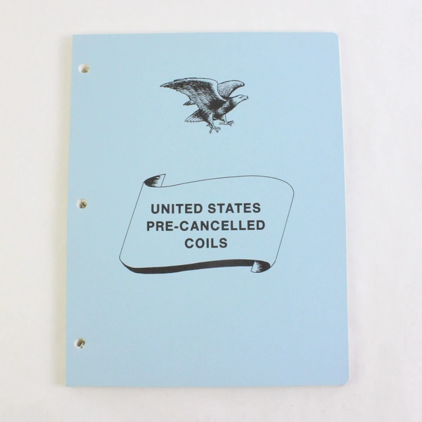 United States Pre-Cancelled Coils Empty 1980s Stamp Album Philately 