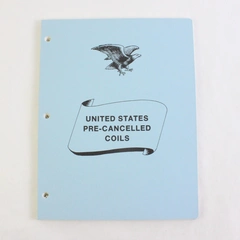 United States Pre-Cancelled Coils Empty 1980s Stamp Album Philately 