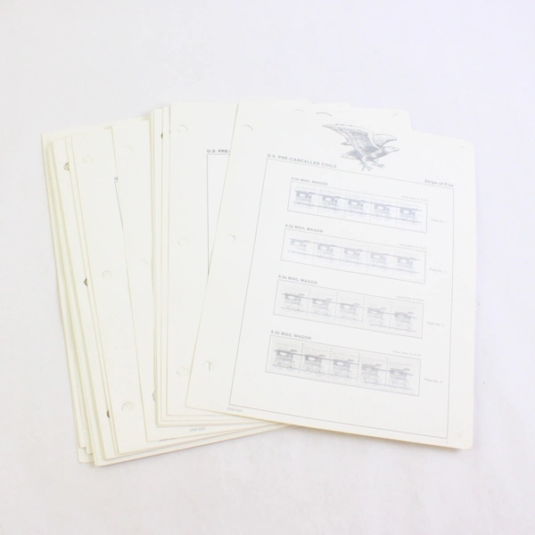 United States Pre-Cancelled Coils Empty 1980s Stamp Album Philately 