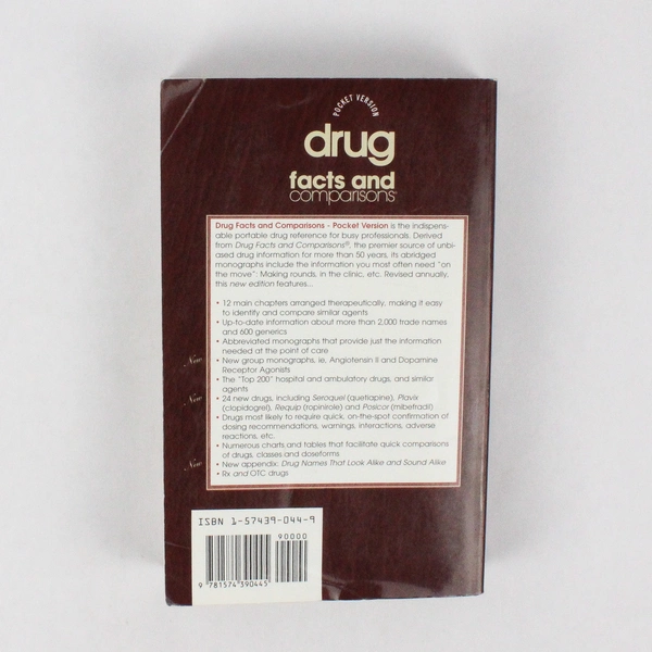 1999 Drug Facts and Comparisons Pocket Version Paperback