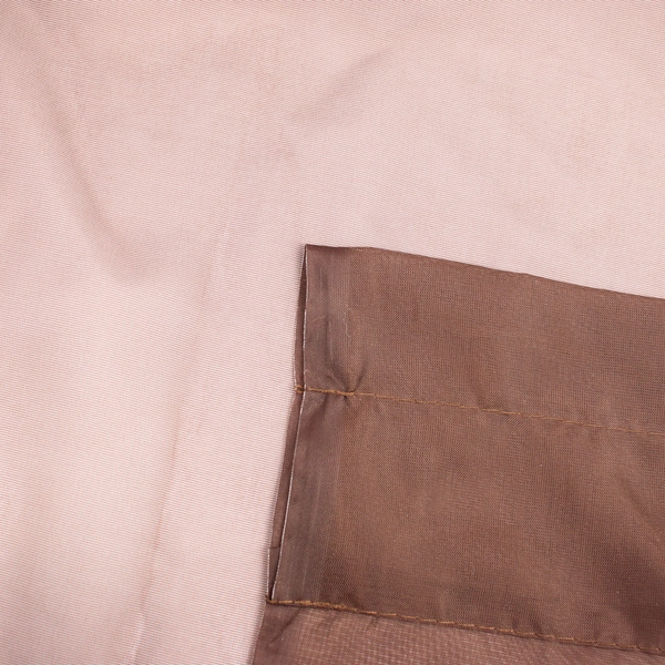 Unbranded Solid Chestnut Brown Color Sheer Curtains Simple 58" x 82"