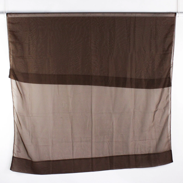 Unbranded Solid Chestnut Brown Color Sheer Curtains Simple 78" x 60"