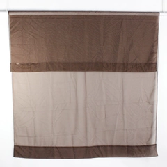 Unbranded Solid Chestnut Brown Color Sheer Curtains Simple 45" x 60"