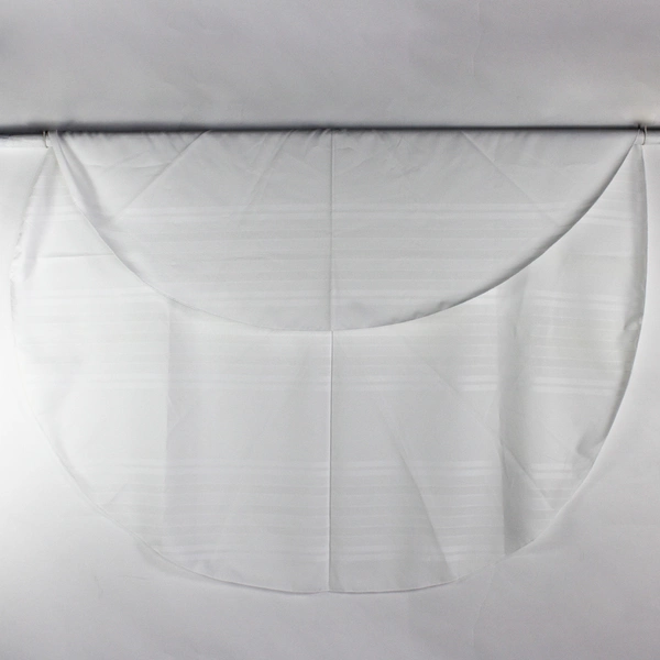 Unbranded Solid White Color Oval Table Cloth 68" x 70" Flawed
