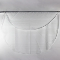 Unbranded Solid White Color Oval Table Cloth 68" x 70" Flawed