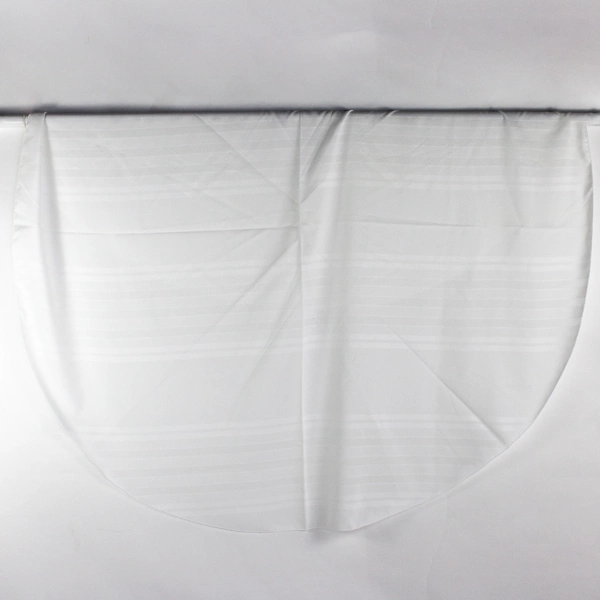 Unbranded Solid White Color Oval Table Cloth 68" x 70" Flawed