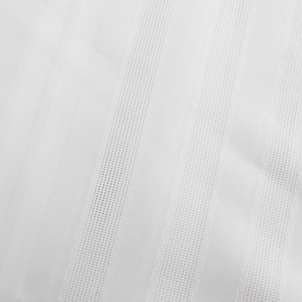Unbranded Solid White Color Oval Table Cloth 68" x 70" Flawed
