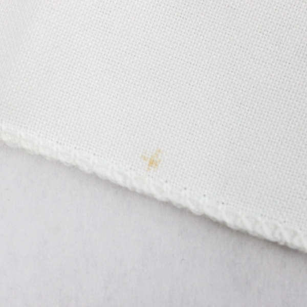 Unbranded Solid White Color Oval Table Cloth 68" x 70" Flawed