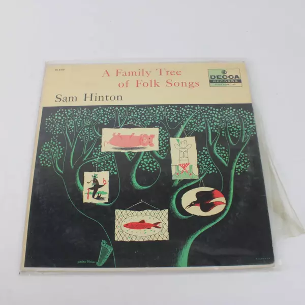 Sam Hinton A Family Tree of Folk Songs RARE Vinyl DL 8418 Decca 1st Press 1959