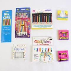 Lot of Birthday Candles Colorful Party Cake Decorations