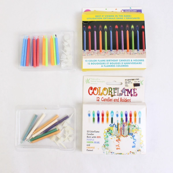 Lot of Birthday Candles Colorful Party Cake Decorations