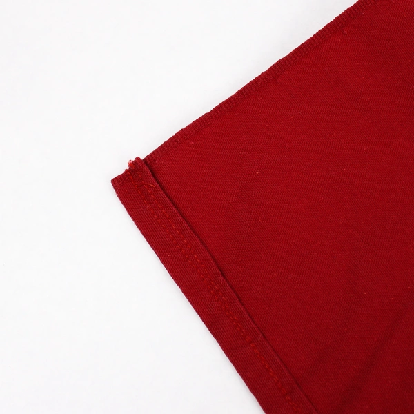 Unbranded Solid Cherry Red Color Multipurpose Cotton Table Cloth 45" x 49"