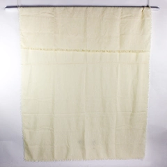 Unbranded Solid Butter Yellow Color Fabric Table Cloth 61" x 92"