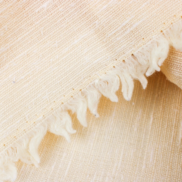 Unbranded Solid Butter Yellow Color Fabric Table Cloth 61" x 92"