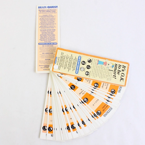 1992 Brain Quest 2nd Grade Ages 7-8 Decks 1 and 2