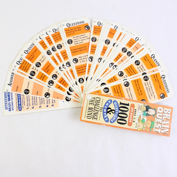 1992 Brain Quest 2nd Grade Ages 7-8 Decks 1 and 2