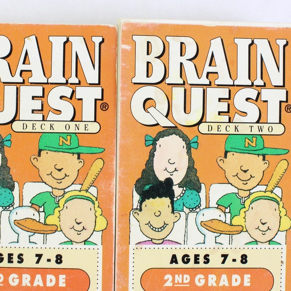 1992 Brain Quest 2nd Grade Ages 7-8 Decks 1 and 2