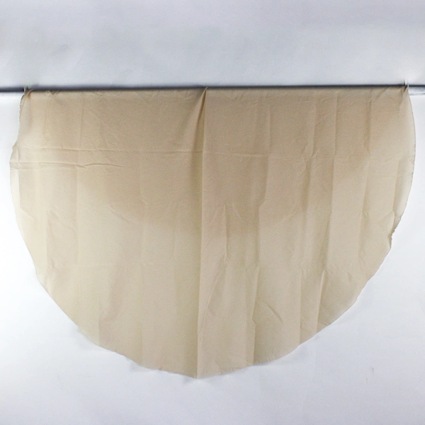 Unbranded Solid Beige Color Oval Fabric Table Cloth 72" x 70"