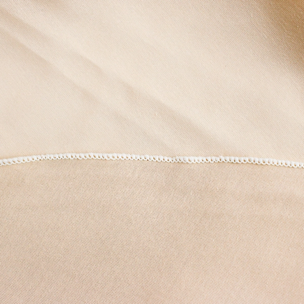 Unbranded Solid Beige Color Oval Fabric Table Cloth 72" x 70"