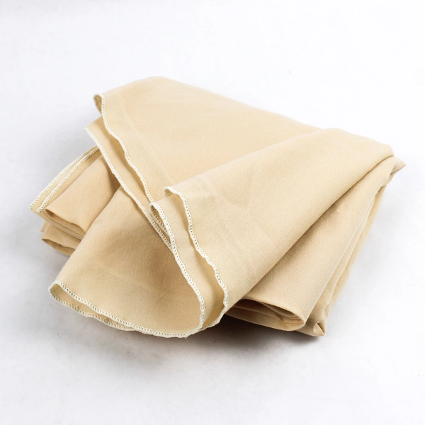 Unbranded Solid Beige Color Oval Fabric Table Cloth 72" x 70"