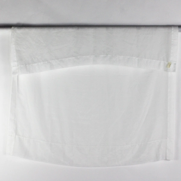 JC Penney Solid White Color Sheer Fabric Curtain 43" x 40"