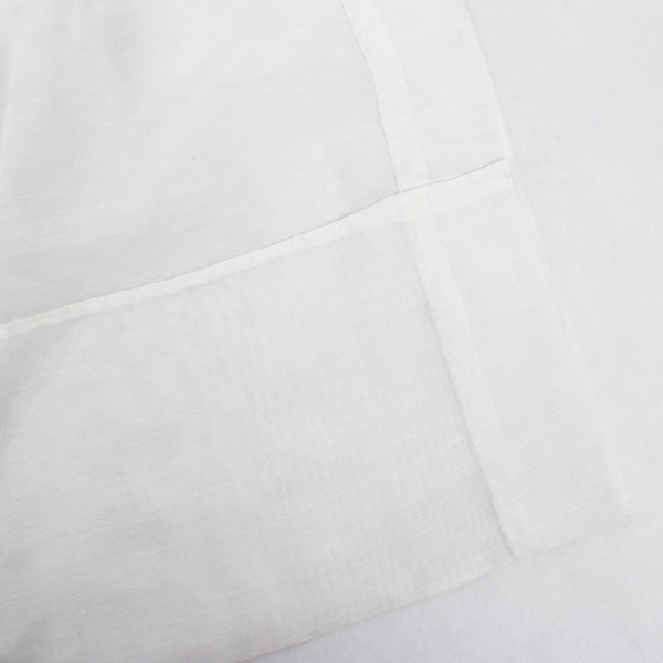 JC Penney Solid White Color Sheer Fabric Curtain 43" x 40"