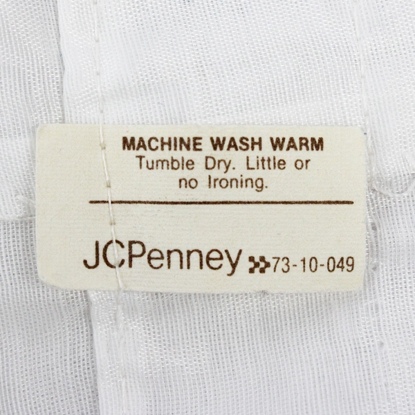 JC Penney Solid White Color Sheer Fabric Curtain 43" x 40"