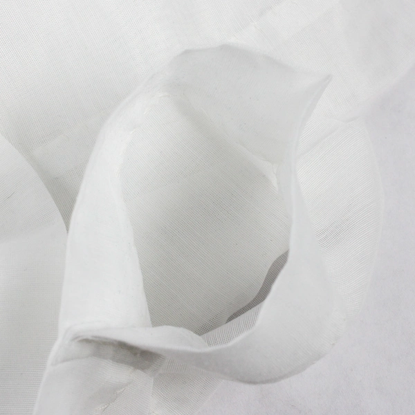 JC Penney Solid White Color Sheer Fabric Curtain 43" x 40"