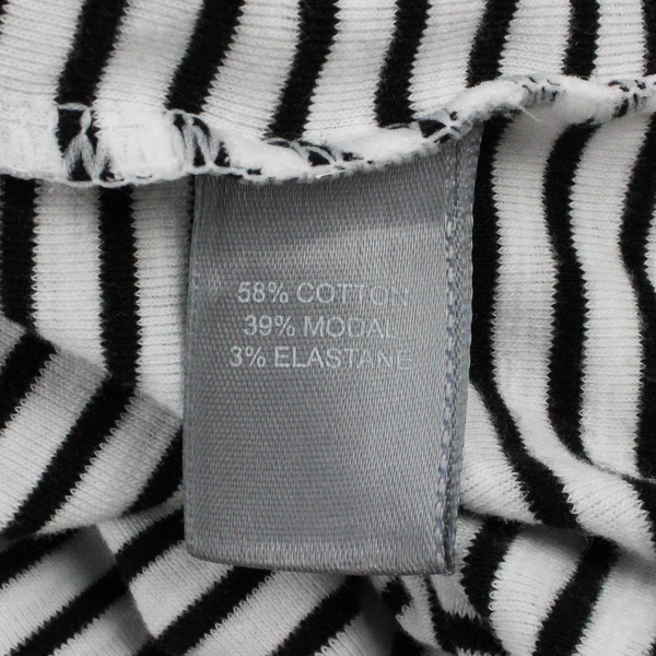 Marled Essentials Black and White Striped T-Shirt Women's Size XS