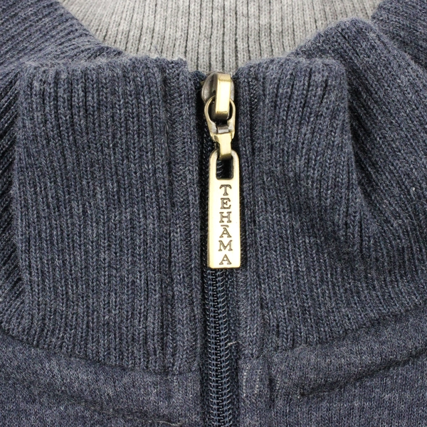 Tehama Blue and Gray Cotton Blend Sweater Men's Size Medium