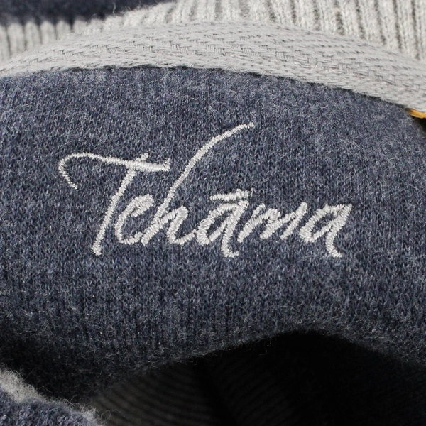 Tehama Blue and Gray Cotton Blend Sweater Men's Size Medium