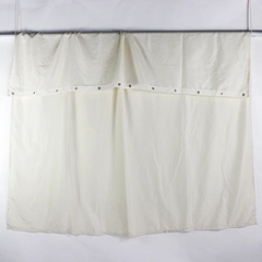 Target Solid Cream White Color Shower Curtain Waffle Weave 70.5" x 70.5"