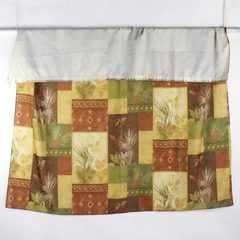 Bacova Fabric Shower Curtain Rustic Pine Tree Fall Brown/Yellow 66" x 71.5"