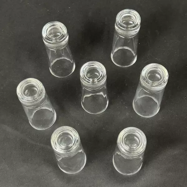 Set of 7 Clear Glass Shooters Shot Glasses 4 Inch